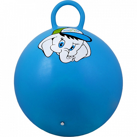 Мяч-попрыгун, для фитнеса (фитбол) Starfit Слоненок с ручкой GB-401 45 см blue