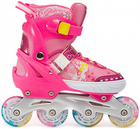 Роликовые коньки Sundays set pink PW-153B-5D