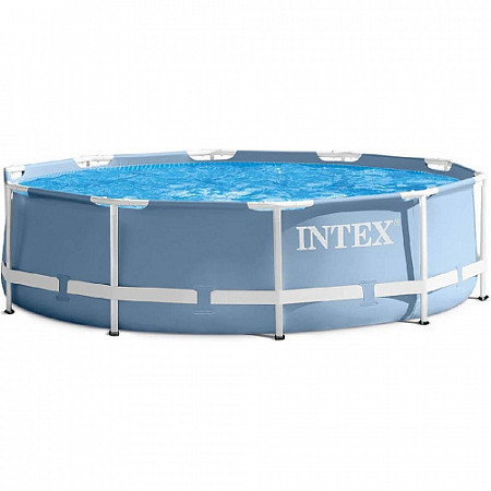 На картинке изображен Каркасный бассейн Intex Prism Frame 26728 457х84 см Каркасный бассейн Intex Prism Frame 26728 457х84 см