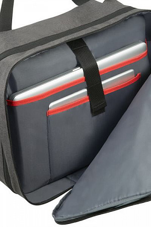На картинке изображен Сумка-рюкзак American Tourister City Aim 79G-08005 Grey Сумка-рюкзак American Tourister City Aim 79G-08005 Grey
