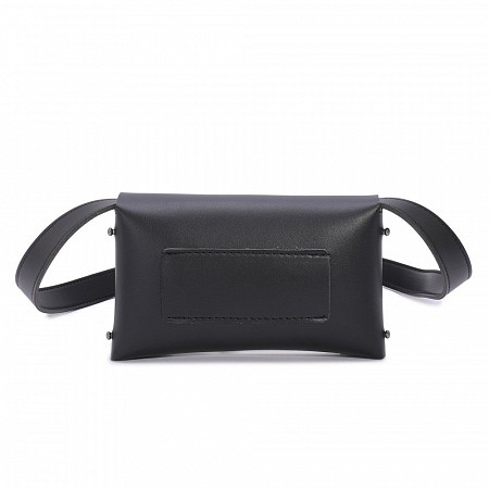 На картинке изображен Поясная сумка женская Ors Oro OPS-0150 /1 black Поясная сумка женская Ors Oro OPS-0150 /1 black