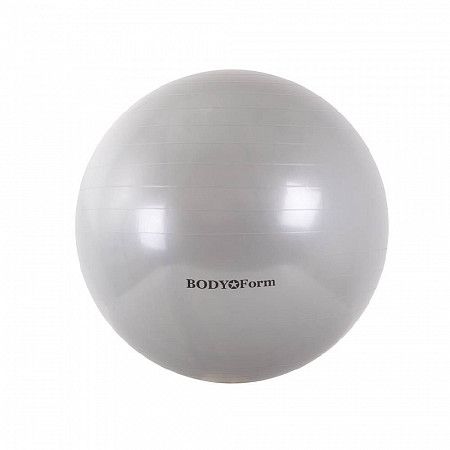 Мяч гимнастический Body Form Антивзрыв 22" 55 см BF-GB01AB silver