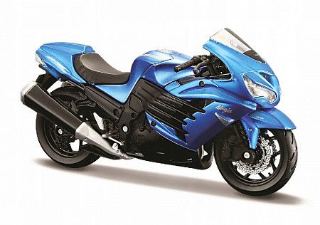 Масштабная модель мотоцикла Maisto 1:18 Kawasaki Ninja ZX-14R 39300 (20-12020) met blue