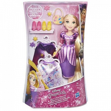На картинке изображен Кукла Disney Princess Рапунцель с двумя нарядами (B5312) Кукла Disney Princess Рапунцель с двумя нарядами (B5312)