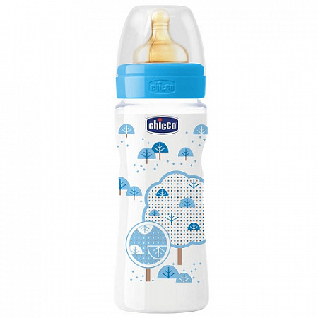 Бутылочка Chicco Well-Being Boy 4+ мес 330 мл 00020634200050