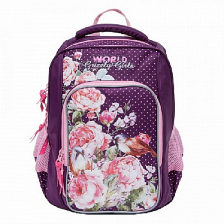 Рюкзак школьный GRIZZLY RG-866-2 /4 purple