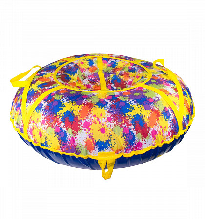 Тюбинг СК (Спортивная коллекция) Люкс Pro Кляксы 90 см yellow