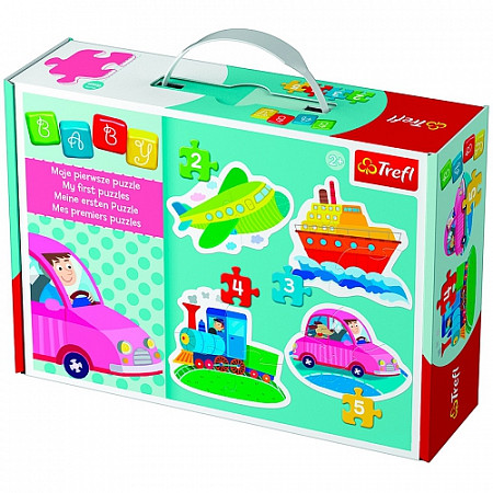 На картинке изображен Пазл-Baby Classic Trefl Транспорт 36057 Пазл-Baby Classic Trefl Транспорт 36057