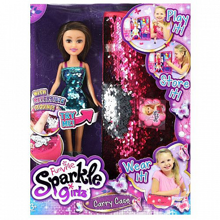 Кукла Sparkle Girlz Кукла с сумкой-переноской 24016 Blue