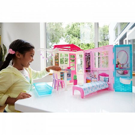 На картинке изображен Игровой набор Barbie Кукольный домик FXG54 Игровой набор Barbie Кукольный домик FXG54