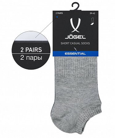 На картинке изображен Носки низкие Jogel ESSENTIAL Short Casual Socks JE4SO-0121 2 пары melange Носки низкие Jogel ESSENTIAL Short Casual Socks JE4SO-0121 2 пары melange