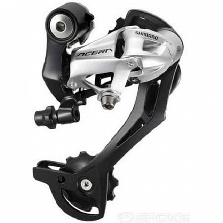 На картинке изображен Суппорт/переключатель задний Shimano Acera M390, SGS, 9 скоростей, ERDM390SGSS Суппорт/переключатель задний Shimano Acera M390, SGS, 9 скоростей, ERDM390SGSS