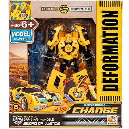 На картинке изображен Машина-Робот Shide трансформер Бамблби 611-24B Машина-Робот Shide трансформер Бамблби 611-24B