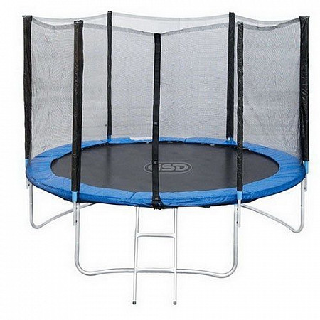 На картинке изображен Батут Eurosport 10FT 3,05м с защитной сеткой и лестницей GB-10202 Батут Eurosport 10FT 3,05м с защитной сеткой и лестницей GB-10202