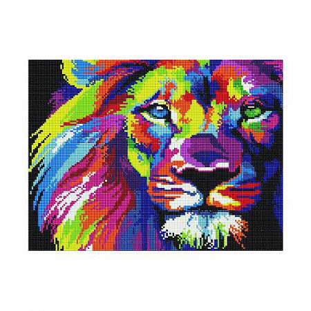 Алмазная мозаика Picasso "Радужный лев" PD3040010