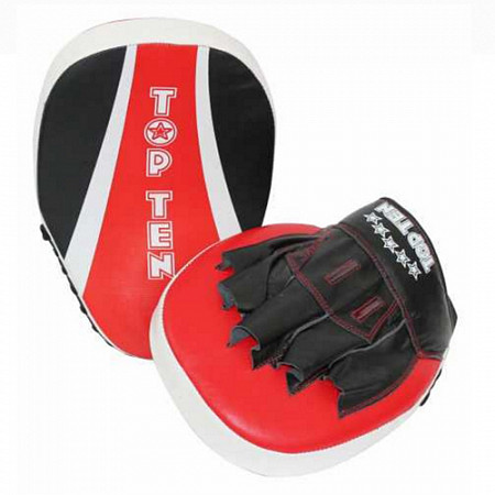 На картинке изображен Лапы для бокса большие Top Ten Stripes 1120 Лапы для бокса большие Top Ten Stripes 1120