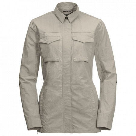 На картинке изображен Куртка летняя женская Jack Wolfskin Lakeside Fieldjacket W dusty grey Куртка летняя женская Jack Wolfskin Lakeside Fieldjacket W dusty grey