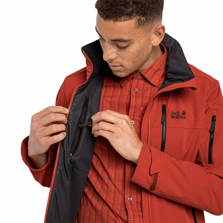 Куртка ветрозащитная мужская Jack Wolfskin Edward Peak Jkt M mexican pepper