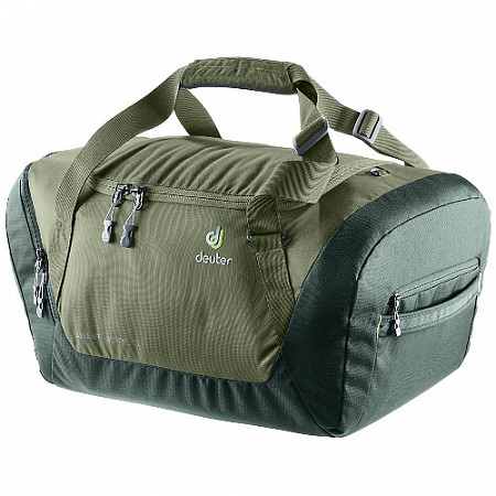 На картинке изображен Сумка дорожная Deuter Aviant Duffel 50 3520120-2243 khaki/ivy Сумка дорожная Deuter Aviant Duffel 50 3520120-2243 khaki/ivy