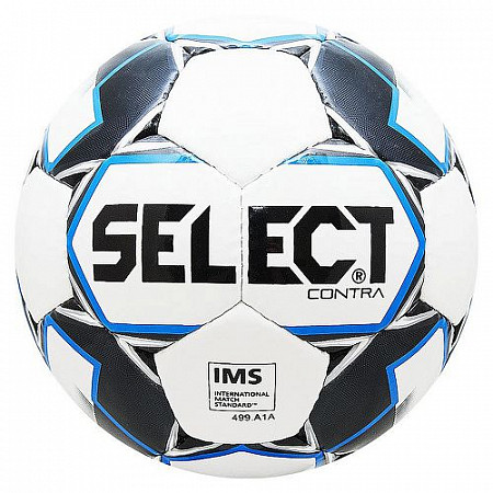 Мяч футбольный Select Contra IMS №5 812310 white/black/blue