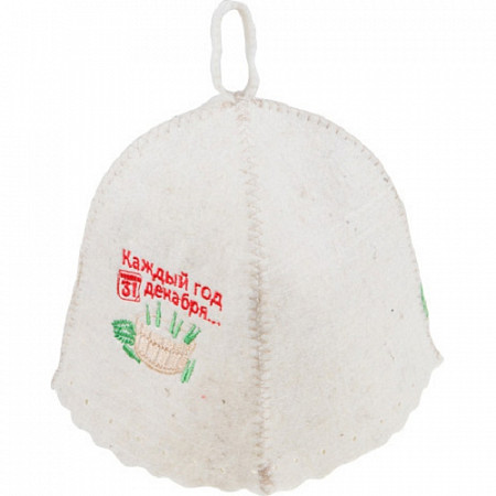 На картинке изображен Шапка для бани Бацькина баня 10805 Шапка для бани Бацькина баня 10805