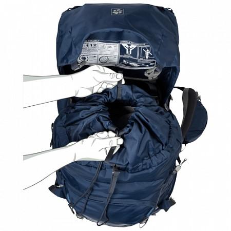 Походный рюкзак Jack Wolfskin Highland Trail 55 Women dark indigo 2008941-1024