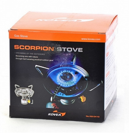 На картинке изображен Горелка газовая Kovea Scorpion Stove KB-0410 Горелка газовая Kovea Scorpion Stove KB-0410
