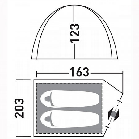 Палатка Greenell Эльф 2 V3 brown