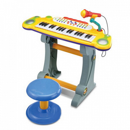 Детский электронный синтезатор со стульчиком Shantoy