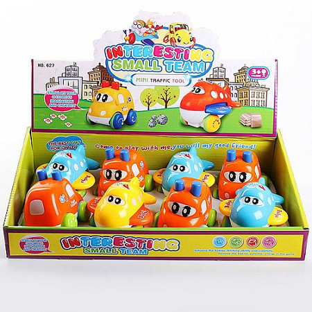 Инерционные машинки Shenzhen Toys Interesting small team мини-транспорт, набор (8 шт) 627