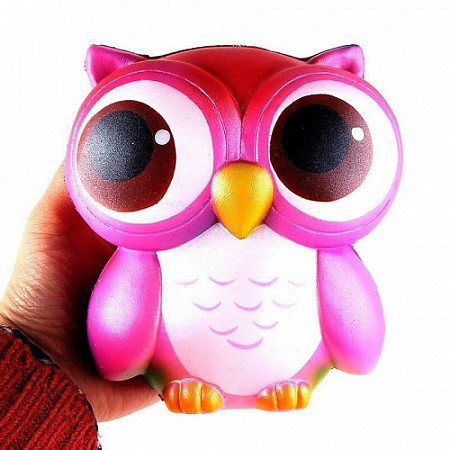 На картинке изображен Игрушка-антистресс Portative Squishy Сова SQW - 24 Игрушка-антистресс Portative Squishy Сова SQW - 24