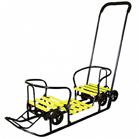 Снегомобиль Snow Galaxy Black Auto Для Двоих yellow