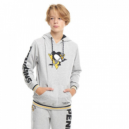 Толстовка подростковая Atributika&Club NHL Pittsburgh Penguins 366770 grey