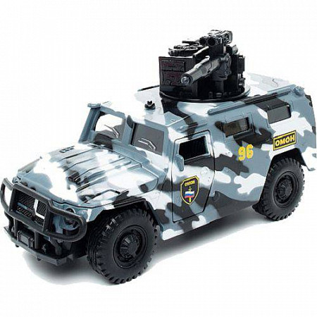 Игрушка Tehnopark Машина Технопарк ГАЗ Тигр ОМОН металлическая CT12-357-G3