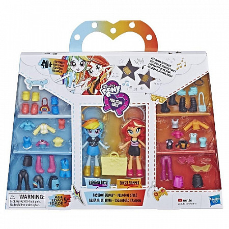 Игровой набор My Little Pony Girls Mini Rainbow Dash+Sunset Slimmer (E3130)