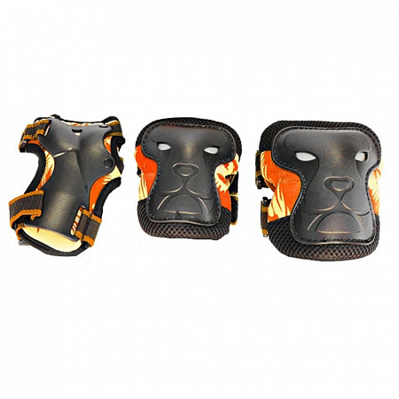 Комплект защиты для роликовых коньков Amigo Defense Orange