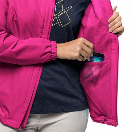 Куртка женская Jack Wolfskin Stormy Point Jacket W Pink