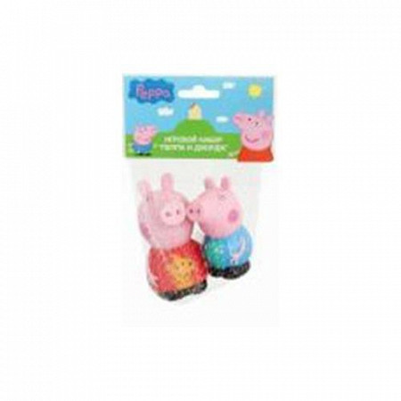 На картинке изображен Игровой набор Peppa Pig Пеппа и Джордж пластизоль 27132 Игровой набор Peppa Pig Пеппа и Джордж пластизоль 27132