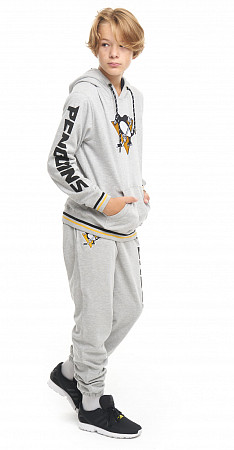 Толстовка подростковая Atributika&Club NHL Pittsburgh Penguins 366770 grey