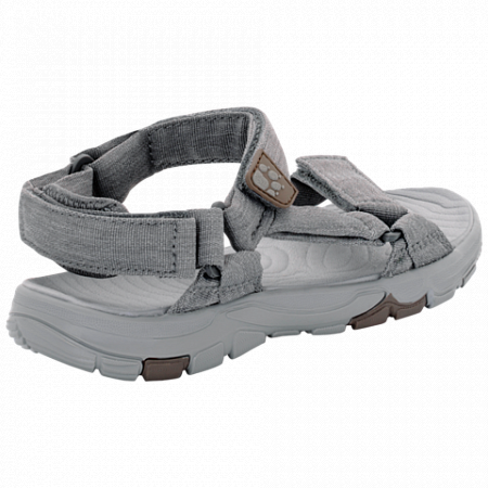 На картинке изображен Сандалии женские Jack Wolfskin Seven Seas 2 Sandal W tarmac grey Сандалии женские Jack Wolfskin Seven Seas 2 Sandal W tarmac grey