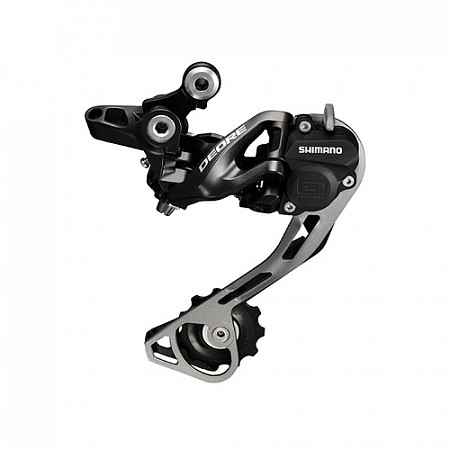 Переключатель задний Shimano RD-M615-SGS DEORE, 10 скоростей, TOP-NORMAL, низкий профиль Shadow+ KRDM615SGSL black ZSM77128