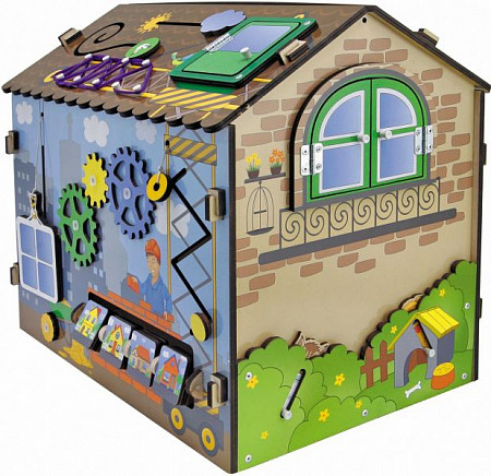 Развивающая игрушка 1Toy Бизиборд: Я - строитель IG0269 
