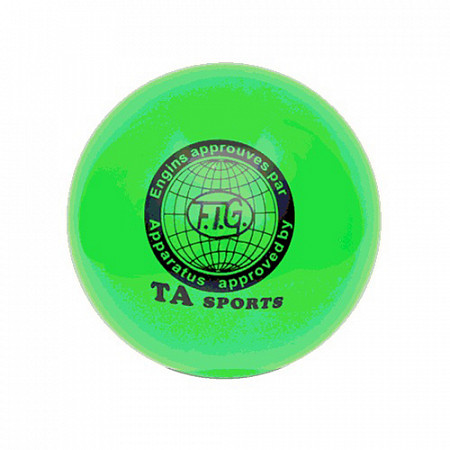 Мяч для художественной гимнастики 15 см green