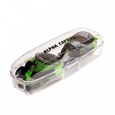 На картинке изображен Очки для плавания Alpha Caprice KD-G20 black/green Очки для плавания Alpha Caprice KD-G20 black/green