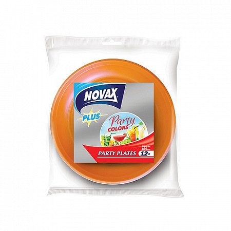 Тарелки десертные Novax цветные 16 см 12 шт NV Plus 1943NVP
