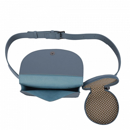 Поясная сумка женская Ors Oro OMS-0155 grey-blue