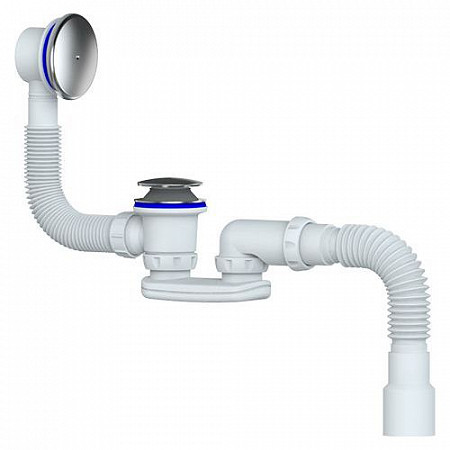 Сифон для ванны и глубокого поддона Unicorn 40x40/50 400 мм S122E