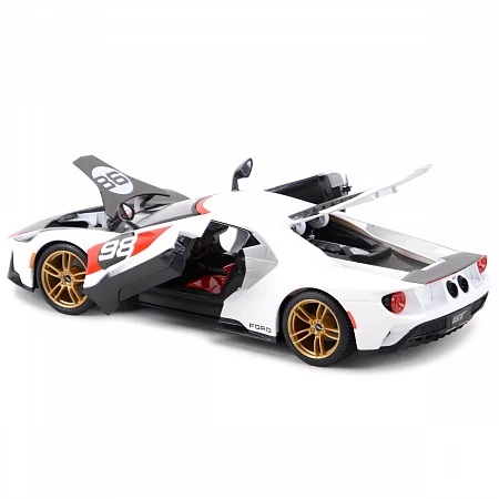 Машинка Maisto 1:18 2021 Ford GT Heritage (31390) white