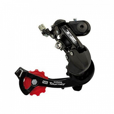 На картинке изображен Переключатель задний Shimano Болт RD-TZ50 black Переключатель задний Shimano Болт RD-TZ50 black