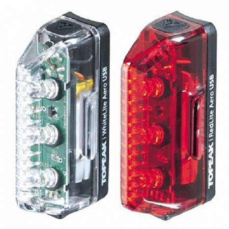 На картинке изображен Велофонари Topeak Aero USB Combo TMS075 Велофонари Topeak Aero USB Combo TMS075